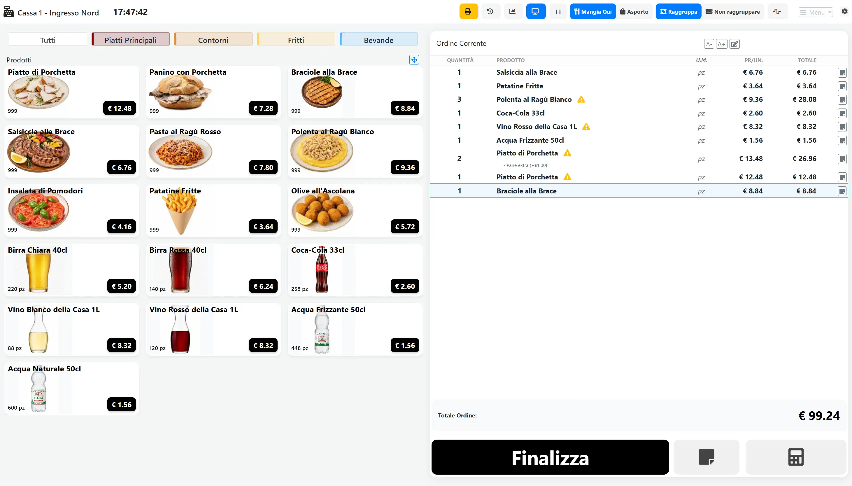 Gestione piu veloce